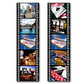 PET Bookmark w/ 3D Lenticular Images of Various Las Vegas Scenes (Blank)
